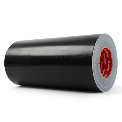 Duct Tape Black Wide Roll Heavy-Duty Industrial Strength 12 inches x 55 Yards,9.1 Mil, Waterproof, Strong, Flexible, No Residue, UV Resistant for for Indoor Outdoor Repairs Tear by Hand - size: 12IN X 55Yds