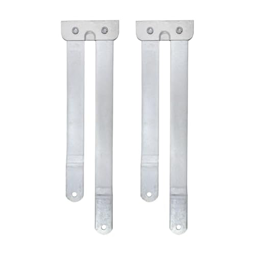 22 Inch Ladder Hinge Attachment 2Pcs, Quick Release Folding Ladder Limitor Connector, Step Ladders Parts Repair, Folding Brackets - color: Silver, size: 22 Inch