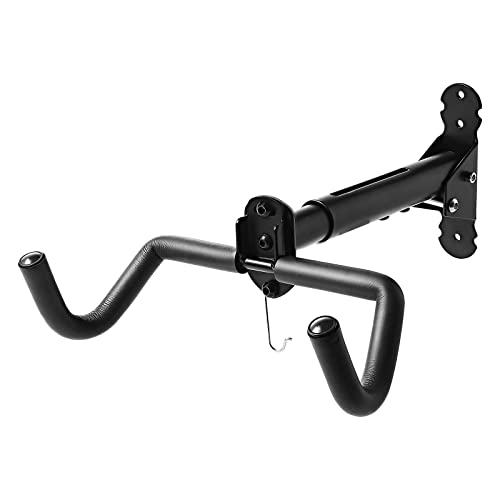 Gootus Bike Wall Mount Hanger - Horizontal Bicycle Indoor Storage Rack | Cycling Wall Mounted Holder Hook - Hang Your Road, Mountain or Hybrid Bikes in Garage or Home - color: Black 1Pack