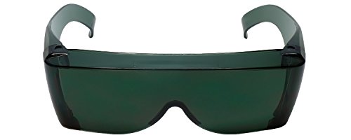 Calabria 3000 Fitover Safety Glasses with Uni-Lens – [Green] Wrap Around Eye Protection | Anti-Fog Scratch Resistant | Protective Eyewear - color: Green