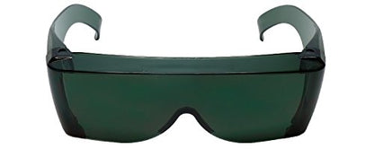 Calabria 3000 Fitover Safety Glasses with Uni-Lens – [Green] Wrap Around Eye Protection | Anti-Fog Scratch Resistant | Protective Eyewear - color: Green
