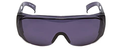 Calabria Fit Over Safety Glasses | Polarized Sunglasses Over Glasses | Wrap Around Anti-Fog | Scratch Resistant | Unisex - color: Smoke