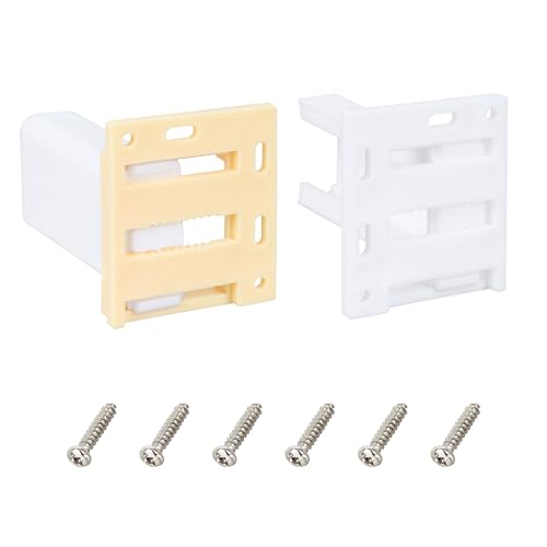 Drawer Slide Socket Set Cabinet Hardware RV Drawer Parts for 1" Drawer Slide, 1 Set (1" Slide Rail Groove) - size: 1" Slide Rail Groove without Raised Edge