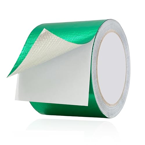 WaterproofRepair Tape for Fabric, 3.1IN x24.6FT, Heavy Duty Outdoor Repair Tape, for RV Roof, Tarp, Tent, Sail and Boat Cover Outdoor Repair Patch, Multipurpose Awning Repair Tape (Green) - color: Green