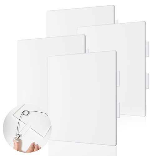 Morvat Adjustable Spring Access Panel 14"x14" Inches, for Drywall, Ceiling, Electrical, Plumbing Heavy-Duty & Easy Install, Wall Hole Cover Plate, White | Fits 9"x10" - 14"x14" Inches | (4-Pack) - size: 14x14 - 4PK