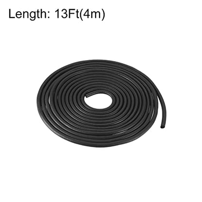 uxcell Foam Rubber Weather Seal Strip, 5mm(13/64") Diameter 4 Meters (13.12Ft) Long Round EPDM Rubber for DIY Gasket, Warehouse, Pads, Foam Tubing, Crafts - size: 5mmx4m
