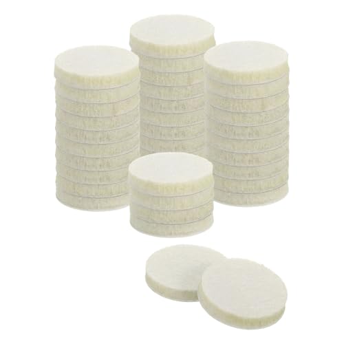uxcell Furniture Pads, 36Pcs 1.25" - Round Self Adhesive Felt Furniture Pads, Floor Protectors for Furniture Feet Chairs Legs Hardwood Floors (Beige) - size: 1.25"