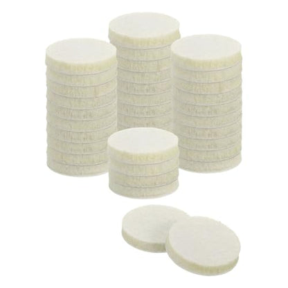 uxcell Furniture Pads, 36Pcs 1.25" - Round Self Adhesive Felt Furniture Pads, Floor Protectors for Furniture Feet Chairs Legs Hardwood Floors (Beige) - size: 1.25"