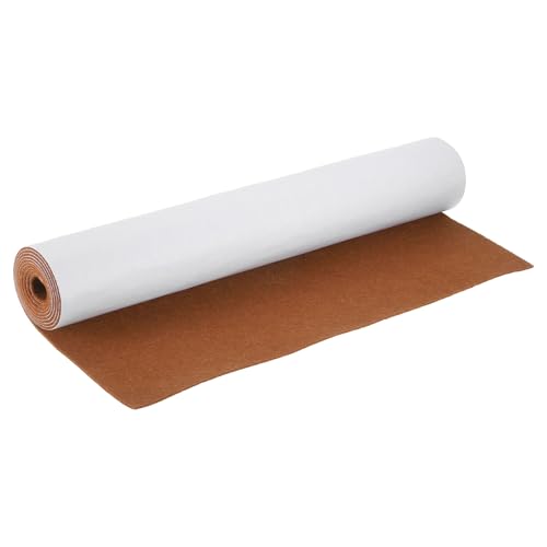 uxcell Felt Strips with Adhesive Backing, 15-3/4" x 60" x 0.08" Anti Scratch Furniture Felt Tapes Self-Stick Pads for Protecting Hardwood Floor, Light Brown - color: Light Brown, size: 15-3/4"x60"x0.08"