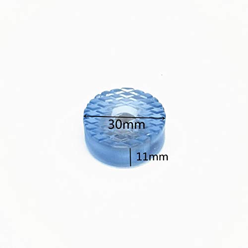 30 Pcs Translucent Cylindrical Shape Furniture Pads Rubber Non Slip Feet Pad for Table Desk Chair Sofa and Cutting Boards (30mm x 11mm) - size: 30mm x 11mm