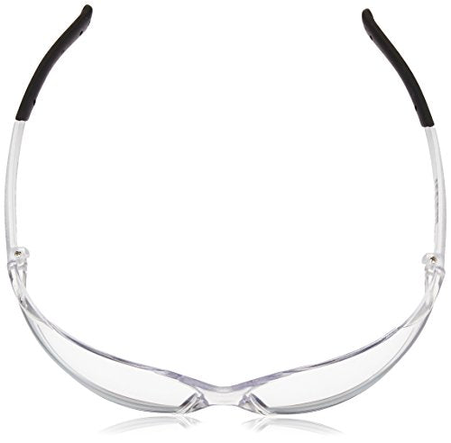 Crews BKH10 BearKat Magnifier Polycarbonate 1.0 Diopter Clear Lens Safety Glasses with Non-Slip Hybrid Black Temple Sleeve, 1 Pair (Pack of 2) - color: Clear Lens, size: 1.0 Diopter (Pack of 2)