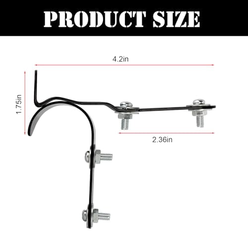Mailbox Latch and Handle Kit, Metal Mailbox Latch Clips Replacement Set Easy Installation for Repairing Mailbox Door, Mailbox Door Repair Accessories with Screws Gaskets Nuts for Repair