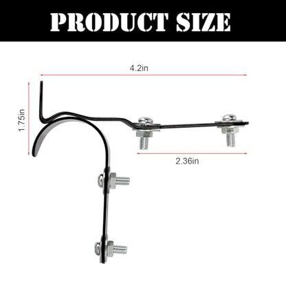 Mailbox Latch and Handle Kit, Metal Mailbox Latch Clips Replacement Set Easy Installation for Repairing Mailbox Door, Mailbox Door Repair Accessories with Screws Gaskets Nuts for Repair