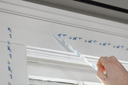 Duck Brand Window Insulation Kit - Winter Seal Kit Fits up to 10 Windows - Rolled Shrink Film Cuts to Size for Easy Indoor Installation - Tape Included - 62 in. by 420 in.- Clear - size: 10 windows