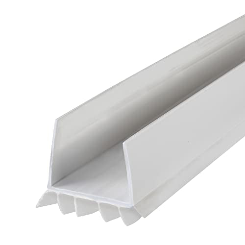 M-D Building Products Vinyl Cinch® U-Shape Door Bottom Seal, Slide-On Weatherstripping Draft Stopper, Easy to Install, Fits 36” x 1-3/4” Doors, Fills 3/8”- 3/4” Gaps, 43336, White - color: White, size: 36 Inch