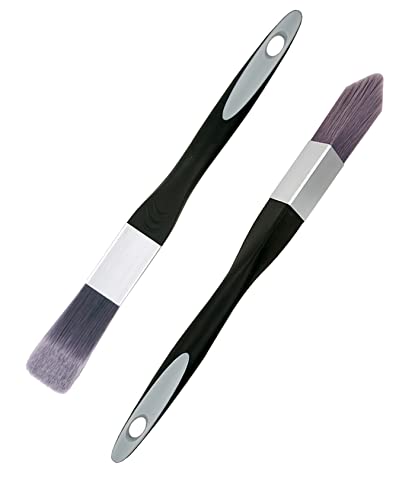 ROLLINGDOG Trim Paint Brush, Edging Paint Brushes for Trim 2PC - Ideal for Precision Painting, Corner Painting, Leaving A Straight Edge. - color: 2pc Edging Paint Brush Set