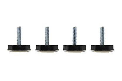Shepherd SlideGlide 1-1/2" Hex-Base Protective Furniture Sliders with Threaded Stem, Screw-On Heavy-Duty Furniture Mover Pads for Carpet, Set of 4, Beige