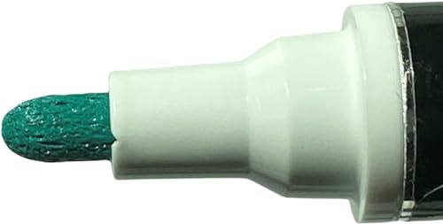 Enamel Paint Markers MPD-15 | GREEN - 1 Pack | Permanent Marks on Metal, Glass, Rubber, Plastic & more, Waterproof UV Resistant - color: Green