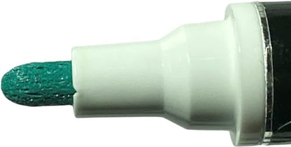 Enamel Paint Markers MPD-15 | GREEN - 1 Pack | Permanent Marks on Metal, Glass, Rubber, Plastic & more, Waterproof UV Resistant - color: Green