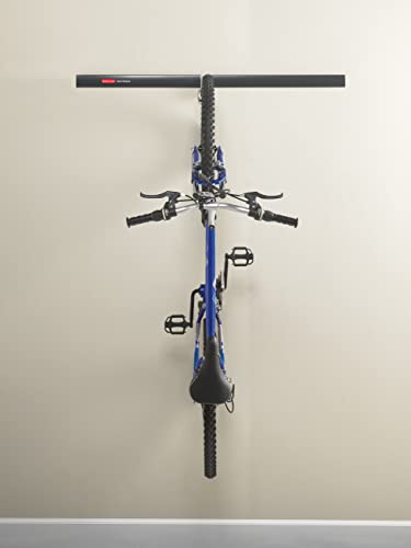 Rubbermaid FastTrack Garage Organization System Vertical Bike Hook Black Holds up to 50 Pounds Wall Mount and Heavy Duty Garage Hanger for Bike Storage - size: 1 Count (Pack of 1), style: Bike Hook