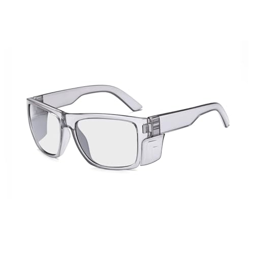 TransitionSafetyGlaseswith ANSI Z87+ImpactApproved Wraparound&Anti Bluelight UV400 - color: Grey