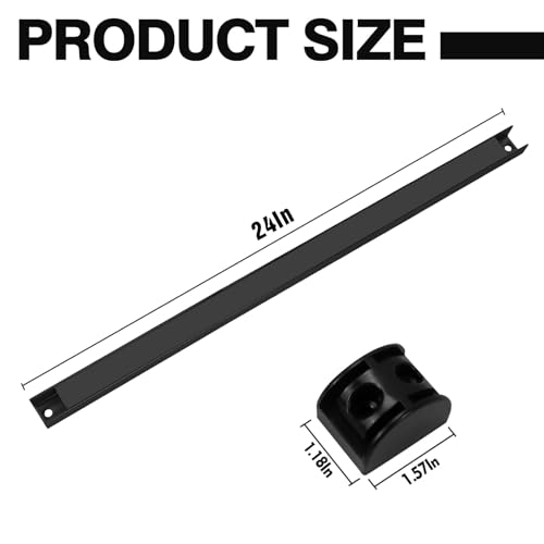 24" Magnetic Tool Holder, 5 Packs Magnetic Storage Strips Magnet Bar PVC Coated for Garage Tool Organizer Mounted Hanging Strip,Heavy Duty of Holder Easy to Install - style: 24IN-5 PACK