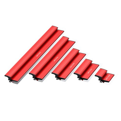 GETLITOOL 5PCS Paint Putty Scraper with Spare Blade, 5.9" to 31.5", Heavy-Dury Wall Smoothing Tool with Extension Pole & 201 Stainless Steel Blade for Drywall Repair, Joint Filling, Surface Finishing