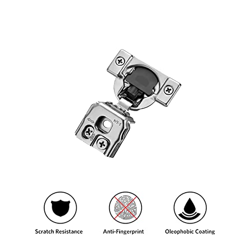 Ravinte 2 Pack 1 Pair 1-1/4 inch Overlay Soft Close Kitchen Cabinet Hinges Stainless Steel Adjustable Kitchen Hinges Satin Nickel Cabinet Hardware - size: 1-1/4 inch Overlay