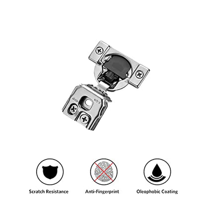 Ravinte 2 Pack 1 Pair 1-1/4 inch Overlay Soft Close Kitchen Cabinet Hinges Stainless Steel Adjustable Kitchen Hinges Satin Nickel Cabinet Hardware - size: 1-1/4 inch Overlay