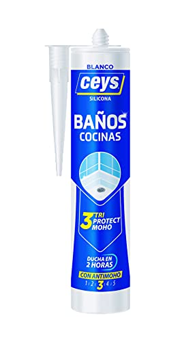 CEYS m128789 – Silicone sellaceys Kitchen/Bathroom 280 ml-Blanco