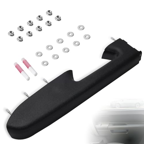 22818465 Front Left Driver Side Armrest Repair Kit Fit for Chevy Silverado/GMC Sierra 1500 2500HD 3500HD 2010–2014 Door Panel Armrest with Handle Below - Color Black - color: Black, size: Front Left Driver Side