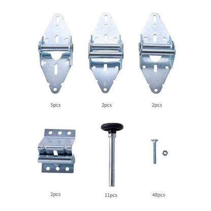 HOME MASTER HARDWARE Garage Door Hinge & Roller Tune Up Kit，Garage Door Hardware Kit for 8 x 7 Door
