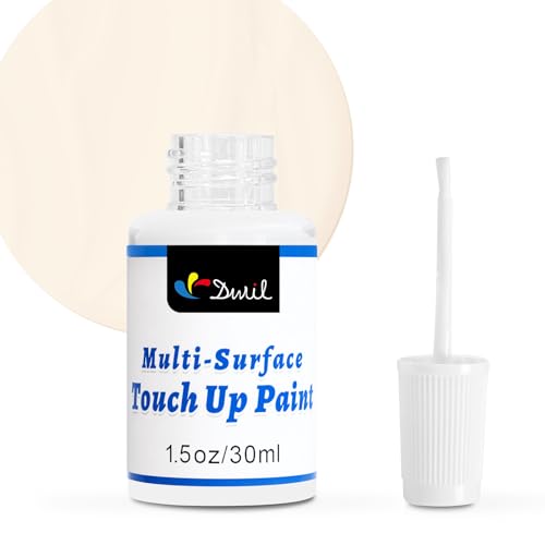 DWIL White Touch Up Paint - Multi Surface Touch Up Paint Pen, Scratch Repair for Wall, Door, Cabinets, Metal, Appliance, Wood, Furniture, 1.5 Fl Oz (Semi Gloss, Vanilla White) - color: Vanilla White