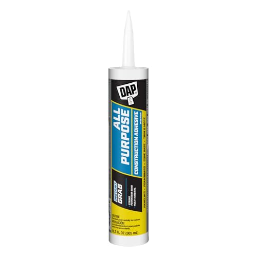 DynaGrip 7079827501 DAP Construction Adhesive 10.3 oz Purpose, White - size: 10.3 oz