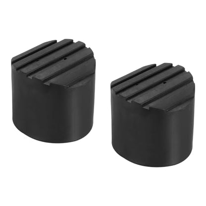 PATIKIL Ladder Non Slip Feet 2.2"/56mm, 2Pcs Rubber Round Foot Protective Mat Cushion Replacement for Telescopic Folding Extension Ladder Protection, Black - color: 56mm