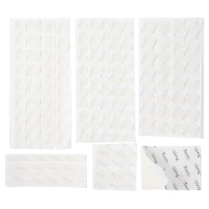 Jayen 132 Pcs Non Slip Self-Adhesive Silicone Cuttable Furniture Pads, Anti-Sliding Anti-Scratch Rubber Floor Protectors for Any Furniture and Appliances - Translucent (Matte) - size: Translucent