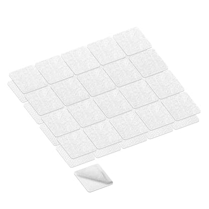 KING MOUNTAIN 1x1 Inch Hook and Loop Strips, 20 Sets Nylon Self Adhesive Tape, Double Sided Strong Back Adhesive Tape and Dots for Office, Home and Crafting, Heavy Duty, White - size: 1*1in, style: White Tape