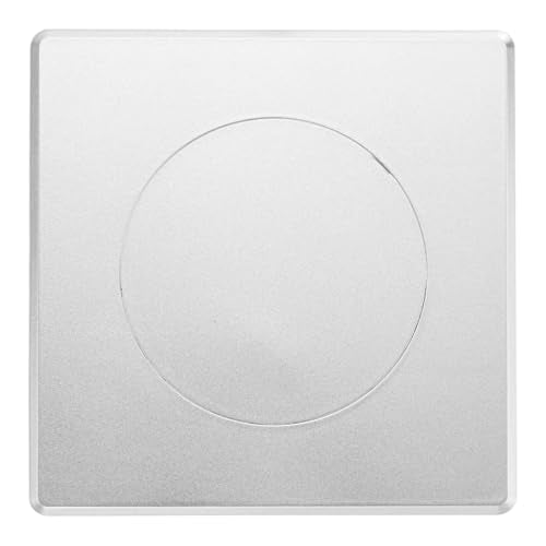 M METERXITY 1-Pack Access Panel for Drywall, 4x4 Inch Plastic Self Adhesive Wall Hole Cover Access Doors for Wiring Cable/Ceiling, Removable Plumbing Wall Panel [Silver Tone, Round] - color: Silver Tone