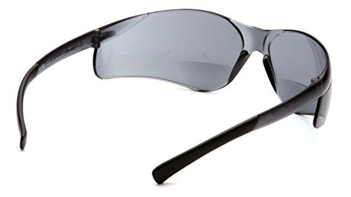 Pyramex S2520R15 Ztek Safety Glasses 1.5 Bifocal Reader Gray Lens Gray Frame ANSI Z87+ - color: Gray 1.5 Diopter Lens/ Gray Frame