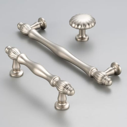 10 Pack 5 Inch Brushed Nickel Cabinet Pulls Satin Nickel Cabinet Handles Nickel Hardware for Kitchen Cabinets 2510 Drawer Dresser Cupboard Bedroom Bathroom - color: Brushed Nickel, size: 5 In Hole Distance