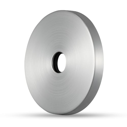 OFFO 4.5" Extra Large Shower Arm Flange Brushed Nickel in Outer Diameter Replacement Shower Head Arm Escutcheon Plate Suitable for Most Brands Shower Head Arms - color: Brushed Nickel, size: 4.5 in