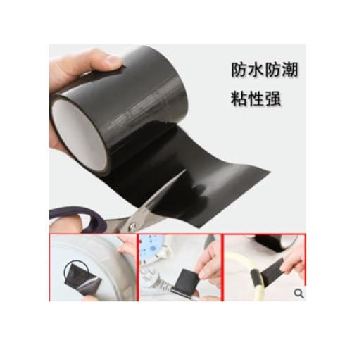1Pcs 150x10/2.5cm Super Strong Fiber Waterproof Tape Stop Leaks Seal Repair Performance Self Fix Adhesive(10cm White) - size: 10cm white