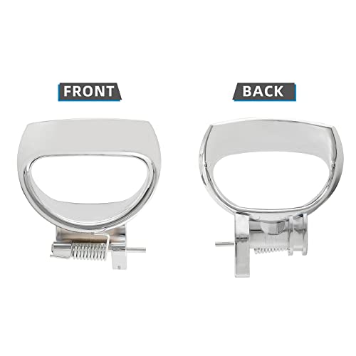 DEAL AUTO ELECTRIC PARTS Chrome Interior Door Handle, Front/Rear Driver Left Side, with Metal Pin & Spring Replacement Kit, Compatible with 2006-2011 Chevy HHR, Replaces 19299614 25812196 - style: Left Front or Rear