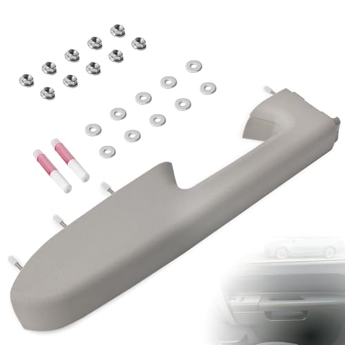 22818466 Front Left Driver Side Armrest Repair Kit Fit for Chevy Silverado/GMC Sierra 1500 2500HD 3500HD 2010–2014 Door Panel Armrest with Handle Below - Color Gray - color: Gray, size: Front Left Driver Side