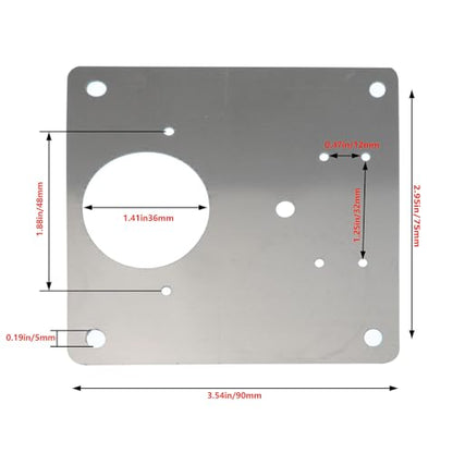 Stainless Steel Cabinet Door Hinge Repair Plate 5 Holes with Screws for Fixing Kitchen Cabinets Wardrobes Dressing Tables Wooden Tables and Chairs Beds and Shelves - style: 5 Holes