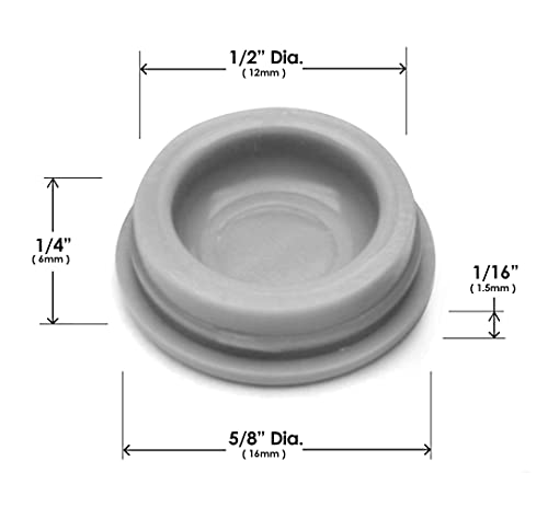 GorillaGlides CB194 Replacement Slider Cap Inserts for Slipstick 3/4 Inch Plastic Glides (Set of 16 Caps) Fits GorillaGlides CB193 and Slipstick CB190, Snap in - size: 3/4 Inch