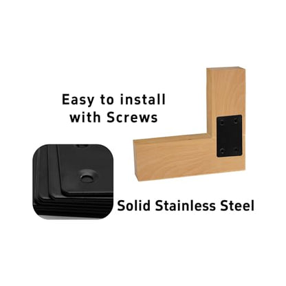 10PCS 2.4 x 1.5 inch Flat Straight Brace Brackets, Mending Plates for Furniture Shelf Support Corner Joint Repair - size: 2.4 x 1.5 inch