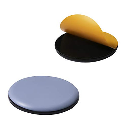 Furniture Sliders for Carpet & Hardwood Floors - Self-Stick Teflon Glides - Blue - 4 Pack - Round Shape - Polytetrafluoroethylene (PTFE) Material - size: round65mm