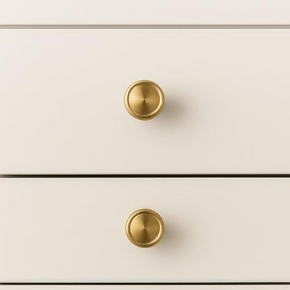 10 Pack Champagne Bronze Cabinet Knobs, 1-1/4 Inch Modern Furniture Hardware Zinc Alloy Knob, Single Hole Hardware Handles Kitchen Cabinet Dresser Knob, Drawer Knobs - color: Champagne Bronze
