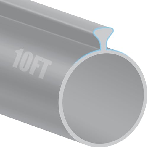 10FT Garage Door Seals Bottom Rubber, 0.2" Triangle Weather Stripping Seals for Single Track Weatherproofing Threshold Replacement Strip Fits 10FT Wide or Smaller Doors, Gray - color: Gray-0.2" Small Triangle, size: 10 Feet